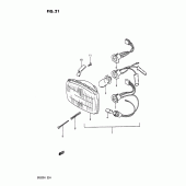 Схема узла: Фара для Suzuki DR200 DR200