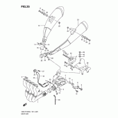 Схема узла: Выхлопная система (Gsx-r1000l1 e24) для Suzuki GSX-R1000