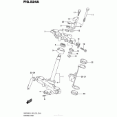 Схема вузла: Рульова траверса для Suzuki DR650 DR650SE