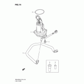 Схема вузла: Паливний насос Suzuki RM-Z250