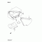 Схема вузла: Ящик для багажу для Suzuki VZ800 Intruder M800/ Boulevard M50