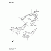 Схема узла: Заднее крыло (Vzr1800l1 e2) для Suzuki VZR1800 Intruder M1800R/ Boulevard M109R