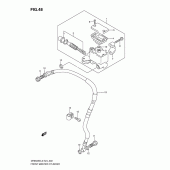 Схема узла: Передний тормозной цилиндр для Suzuki DR650 DR650SE