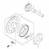 Схема вузла: Привід стартера для Suzuki RV125
