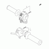 Схема вузла: Пульт керування рульовим для Suzuki XF650 Freewind