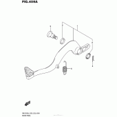 Схема узла: Лапка тормоза для Suzuki RM-Z450