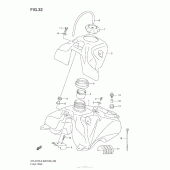 Схема узла: Топливный бак для Suzuki DR-Z125 DR-Z125