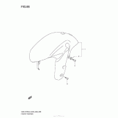 Схема узла: Переднее крыло (E28) для Suzuki GSX-R750