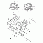 Схема узла: Картер двигателя для Suzuki DR800