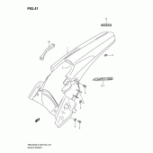 Схема узла: Заднее крыло для Suzuki RMX450