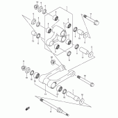 Схема вузла: Важіль прогресії для Suzuki RM-Z450