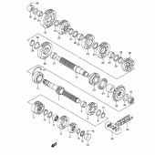 Схема узла: Трансмиссия для Suzuki GSX1300 Hayabusa