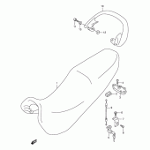 Схема вузла: Сидіння (Model k3) для Suzuki GSX750 Katana