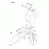 Схема вузла: Переднє крило & Вітрове скло для Suzuki DR650 DR650R