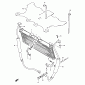 Схема вузла: Олійний охолоджувач для Suzuki GSX750 Katana
