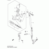 Схема узла: Передний тормозной цилиндр для Suzuki UC125 Epicuro
