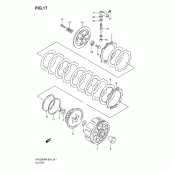 Схема вузла: Зчеплення для Suzuki DR-Z250