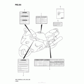 Схема вузла: Інформаційні наклейки (Gsx1300Ral3 E28) для Suzuki GSX1300 Hayabusa
