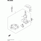 Схема вузла: Lock Set (Gsx-S1000Al7 E28) для Suzuki GSX-S1000