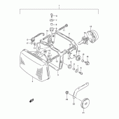 Схема вузла: Фара (Model r/s/t) для Suzuki DR800