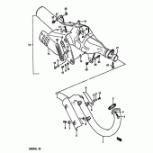 Схема вузла: Вихлопна система для Suzuki DR800