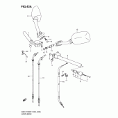Схема узла: Руль & Тросики (Gsx-r1000k2) для Suzuki GSX-R1000