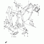 Схема вузла: Рама (Model k1/k2/k3/k4) для Suzuki DR-Z400 DR-Z400
