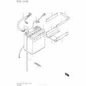 Схема вузла: Акумулятор для Suzuki LS650 Boulevard S40