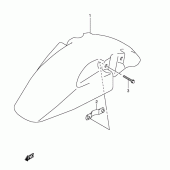 Схема вузла: Переднє крило для Suzuki SV650