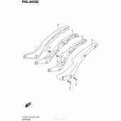 Схема узла: Rear Frame (Vl1500Tl7 E33) для Suzuki VL1500 Boulevard C90T B.O.S.S