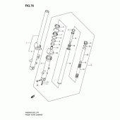 Схема узла: Передняя вилка для Suzuki AN650 Burgman (EU analogue of SkyWave)