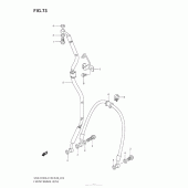 Схема узла: Передний тормозной шланг для Suzuki GSX-R750