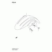 Схема вузла: Переднє крило (Gsr600k6/uk6/k7/uk7) для Suzuki GSR600