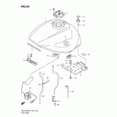 Схема узла: Топливный бак (Gsx1250fal1 e24) для Suzuki GSX1250