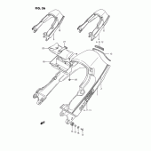 Схема узла: Задний подседельный обтекатель (Model j) для Suzuki GSX1100