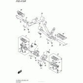 Схема вузла: Підніжки для Suzuki DL1000 V-Strom