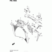 Схема вузла: Радіатор для Suzuki GSX-R1000