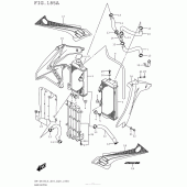 Схема вузла: Радіатор для Suzuki RM-Z450