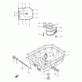 Схема узла: Поддон картера для Suzuki GSX750 Katana