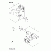 Схема вузла: Поворотники (Gsf650ual2 e21) для Suzuki GSF650 Bandit S