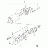Схема узла: Стартер электрический для Suzuki DR200 DR200SE