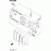 Схема вузла: Передній гальмівний супорт (Vl1500Tl7 E03) для Suzuki VL1500 Boulevard C90T BOSS