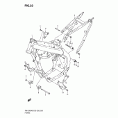 Схема узла: Рама (Rm-z450k8/k9) для Suzuki RM-Z450