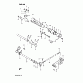 Схема узла: Копирный вал & Вилки & Вал переключения для Suzuki GSX-R750