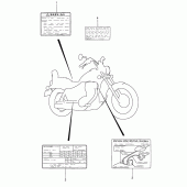 Схема узла: Наклейки для Suzuki LS650 Boulevard S40