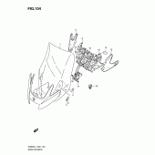 Схема узла: Ветровое стекло (An650al1 e19) для Suzuki AN650 Burgman (EU analogue of SkyWave)