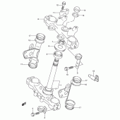 Схема вузла: Рульова траверса для Suzuki DR250