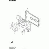 Схема вузла: Клапанна кришка Suzuki AN650 Burgman (EU analogue of SkyWave)