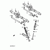 Схема узла: Распредвал & Клапан для Suzuki GSX-R1100