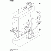 Схема узла: Выхлопная система (Vl1500Bl4 E33) для Suzuki VL1500 Boulevard C90
